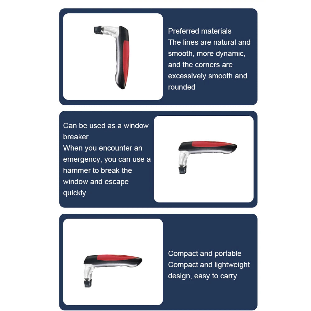 Red Car Door Handle Cane Assist Grab Bar Mobility Aid for Elderly Children