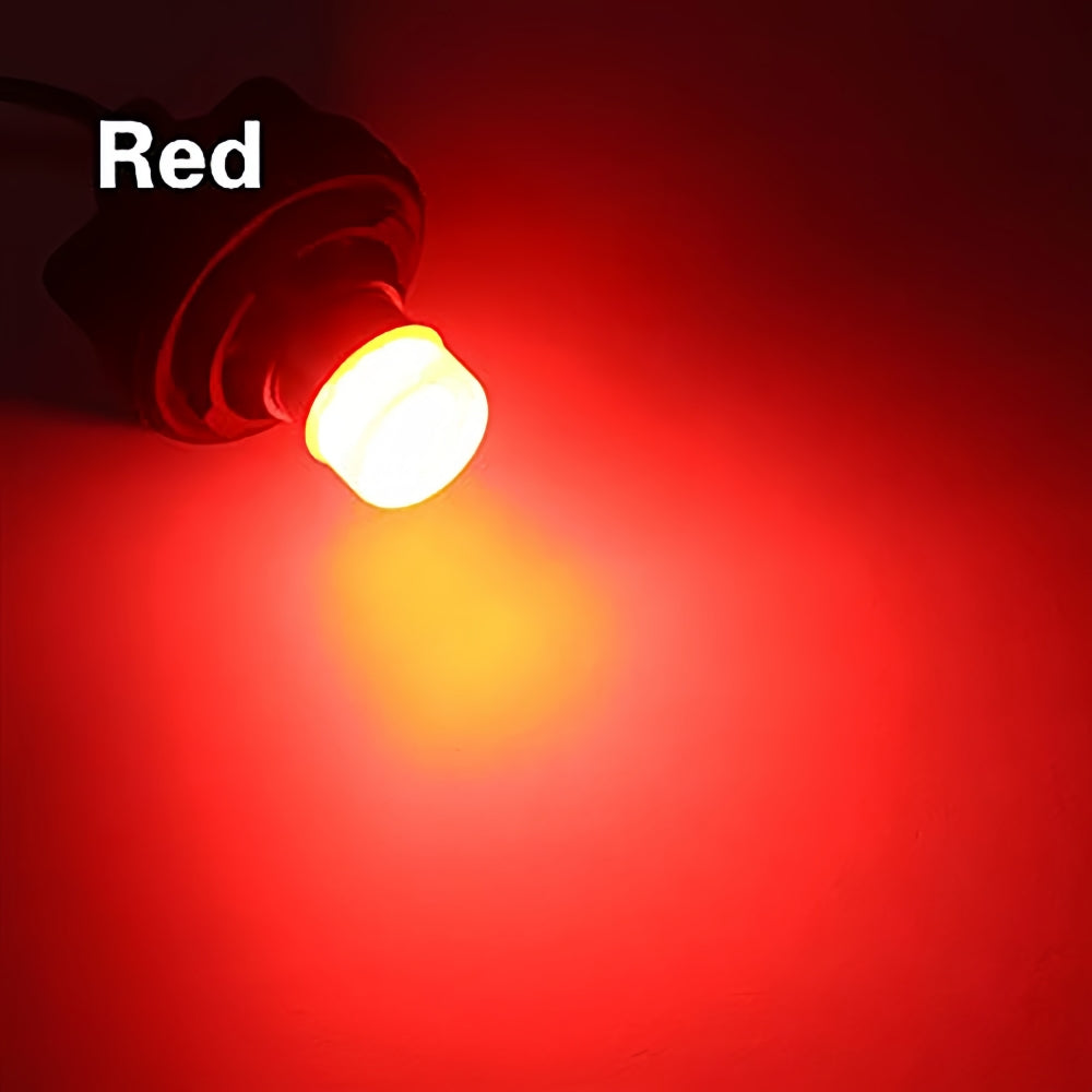 2 x Red BA15S 1156 12V 9SMD 600LM LED Condensing Lens Red (2pcs)