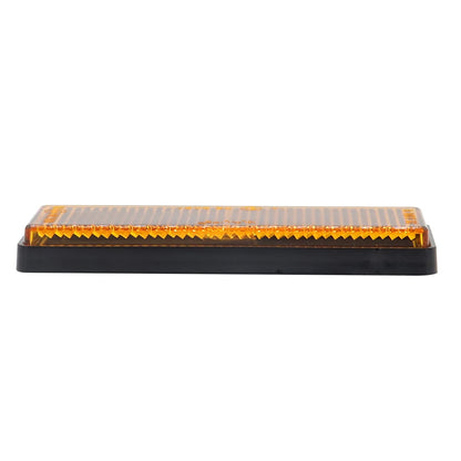 10 x Amber / Yellow Reflectors Ahesive Rectangle Reflectors 88 x 35mm 10pcs
