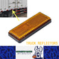 10 x Amber / Yellow Reflectors Ahesive Rectangle Reflectors 88 x 35mm 10pcs