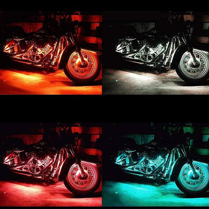 Remote Control 36LED Motorcycle LED Atmosphere Foot Light Flexible Strip Light