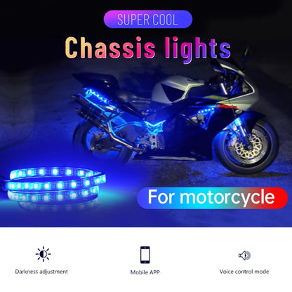 Remote Control 36LED Motorcycle LED Atmosphere Foot Light Flexible Strip Light