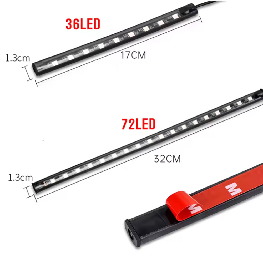 Remote Control 36LED Motorcycle LED Atmosphere Foot Light Flexible Strip Light