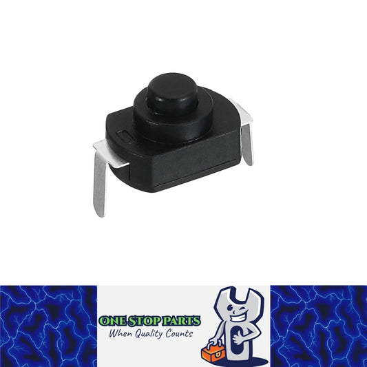 10 x Black Mini micro switch on/off 12*8mm 1Amp with right angle solder tabs