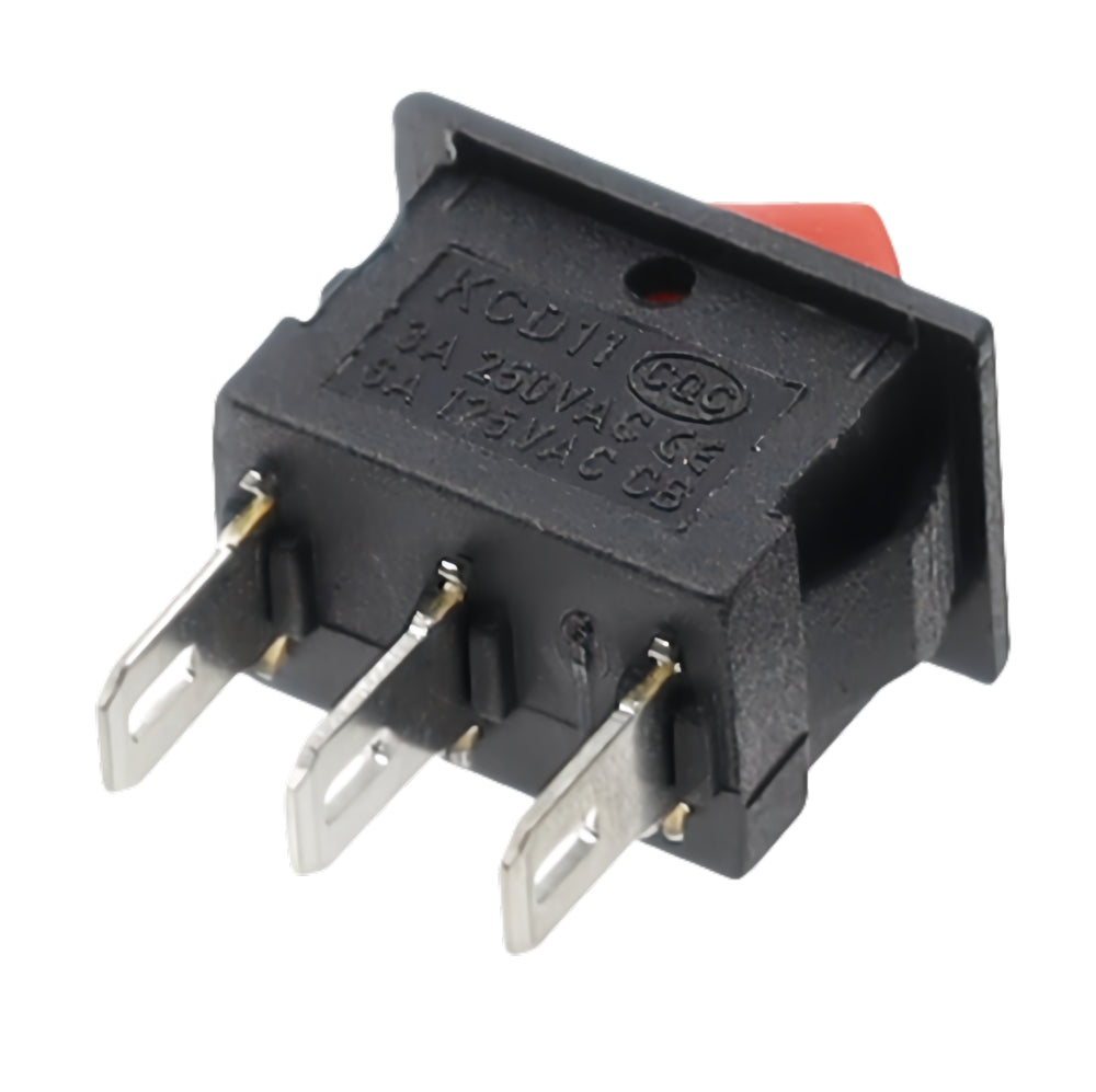 10 x Black Rocker Switches 10x15mm ON/OFF/ON 3 Pin SPST Panel Mount Mini Switch