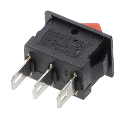 5 x Black Rocker Switches 10x15mm ON/OFF/ON 3 Pin SPST Panel Mount Mini Switches