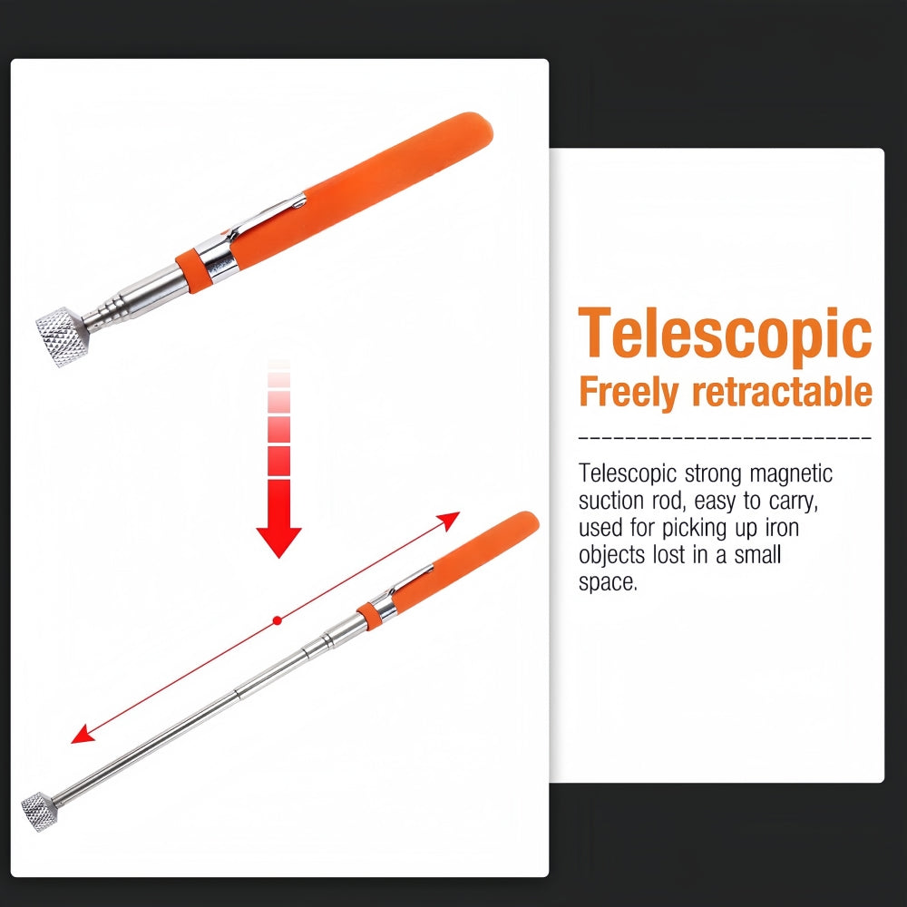 Telescopic Magnetic Pen Magnet Pick Up Tool Extendable Suction Rod 4.5kg Pull