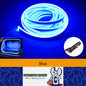 5M LED Car Trunk Light Blue Flexible LED Strip Light with Magnetic Induction