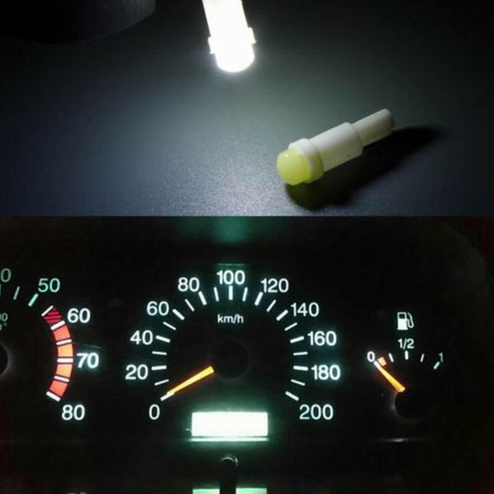 10 X T5 COB White LED Ideal for instrument clusters, Dash illumination (10pcs)