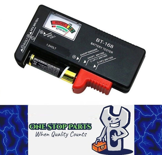Battery Tester for AA AAA 1.5v Button Batteries and 9v Battery Tester