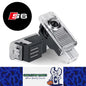 2 x Audi LED Car Door Light Welcome Light Laser Projector Lamp with Audi S6 logo