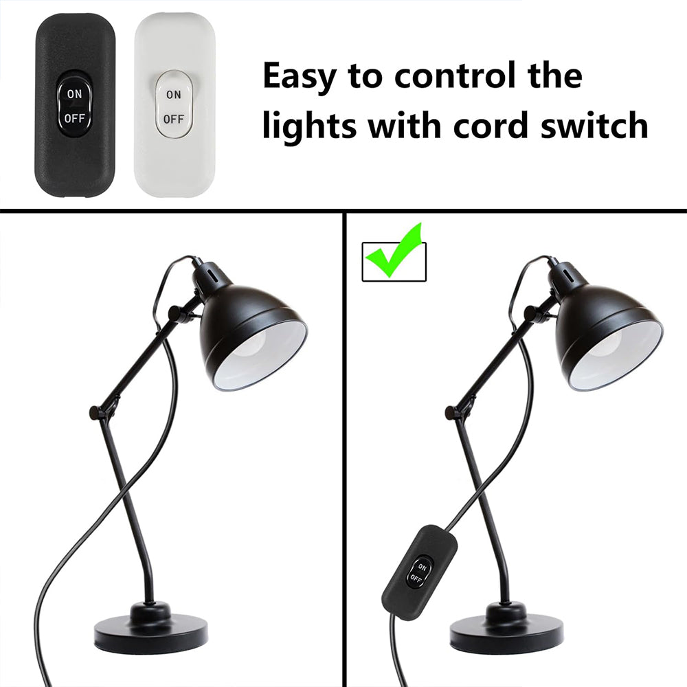 2 x 12v Inline On / Off White Rocker Switches For Low Voltage Accessories (2pcs)