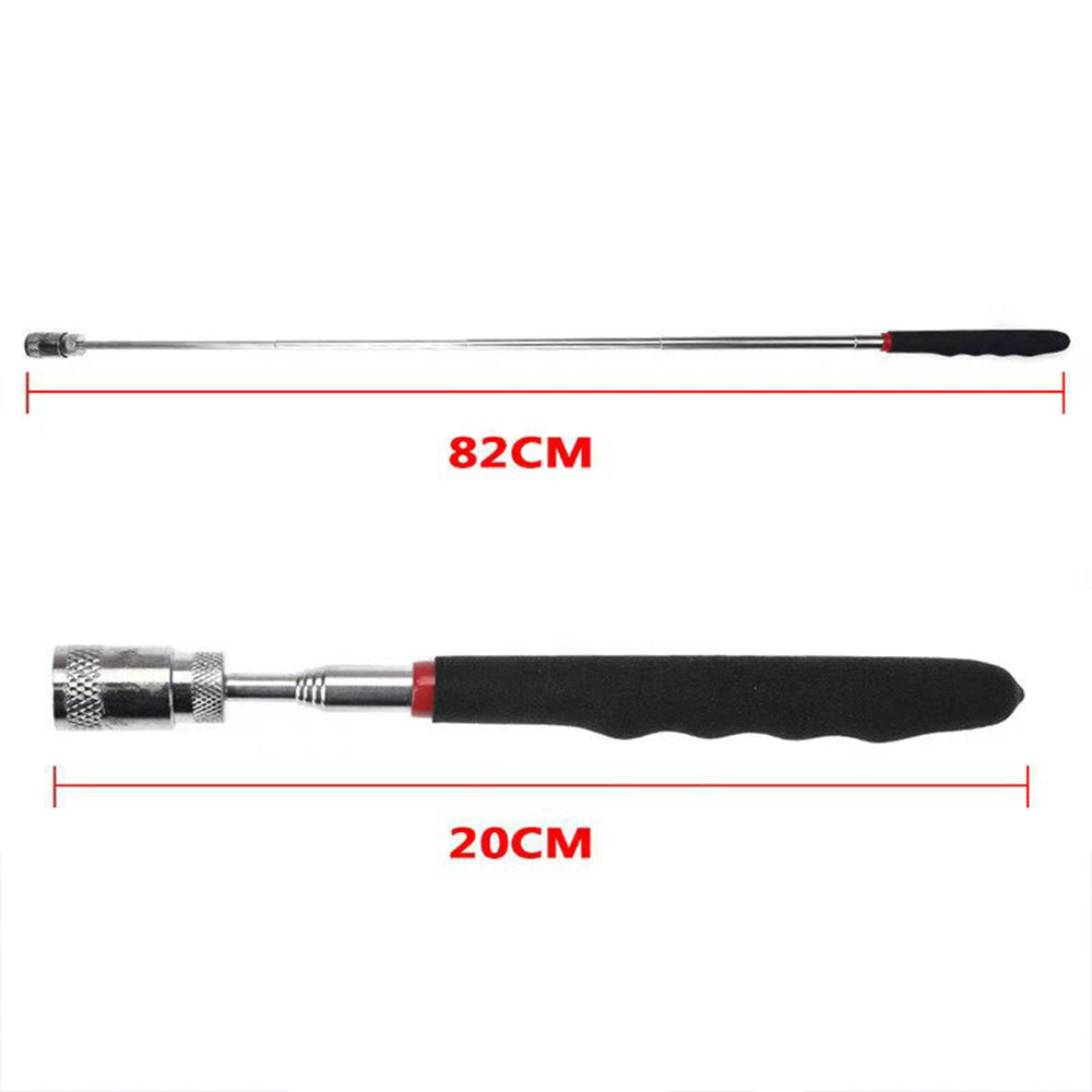 Telescopic Magnetic Pen Magnet Pick Up Tool Extendable Suction Rod with Light