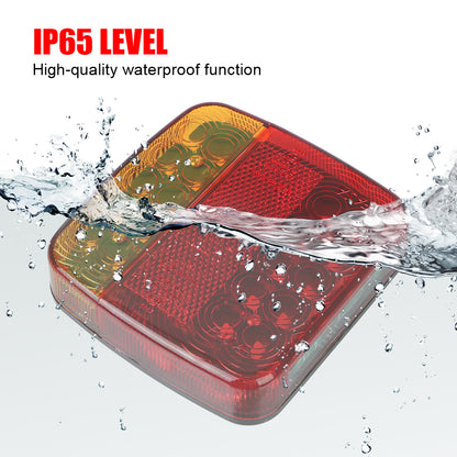 Magnetic Wireless LED Trailer Lights Kit Tow Truck Tail Lamps 7 Pin Flat AU Plug