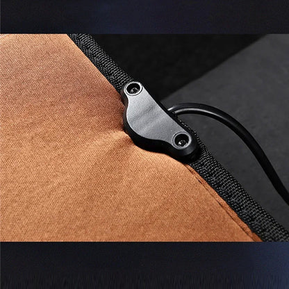 2pcs Black Heated Car Seat Cushions 12V Car Heated Seat Covers Heating Cushions