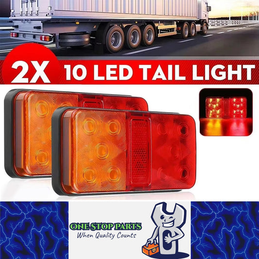 2 x 12V LED Trailer Lamps Stop Tail Indicator Lamps LED Truck Trailer lights