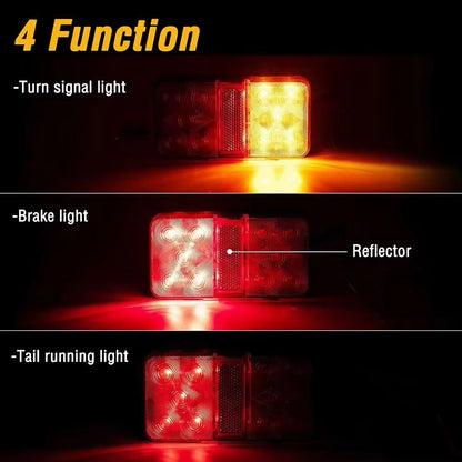 2 x 12V LED Trailer Lamps Stop Tail Indicator Lamps LED Truck Trailer lights