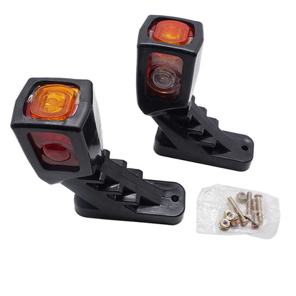 2 x LED Side Marker Light 130mm Red/Amber/White Trailer Truck Signal Marker Lamp
