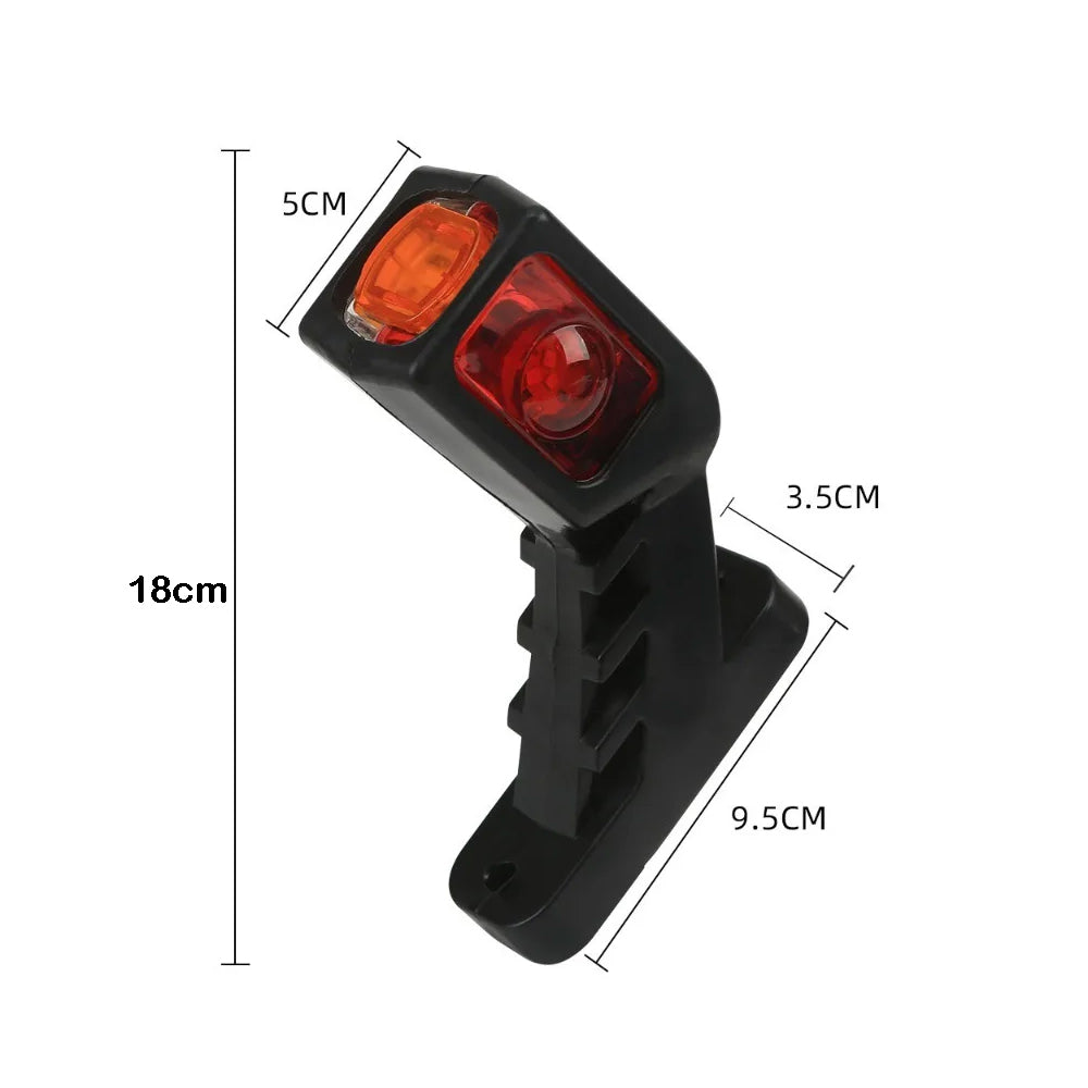 2 x LED Side Marker Light 180mm Red/Amber/White Trailer Truck Signal Marker Lamp