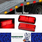2 x Red LED Rear Marker Lamps 100x41mm 12V/24V Trailer Truck LED Marker Lights