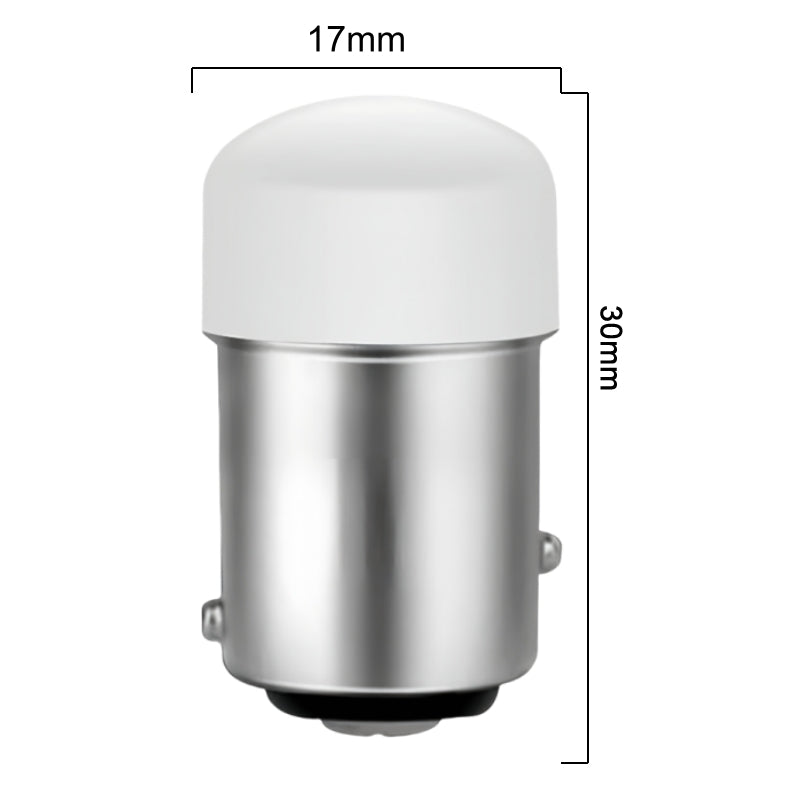 2 x Red BAY15D 1157 12V 9SMD 600LM LED Condensing Lens Red (2pcs)