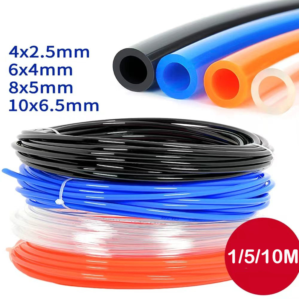 6mm Orange PU Air Hose Pneumatic Tube Pipe for Air Compressor Water Oil