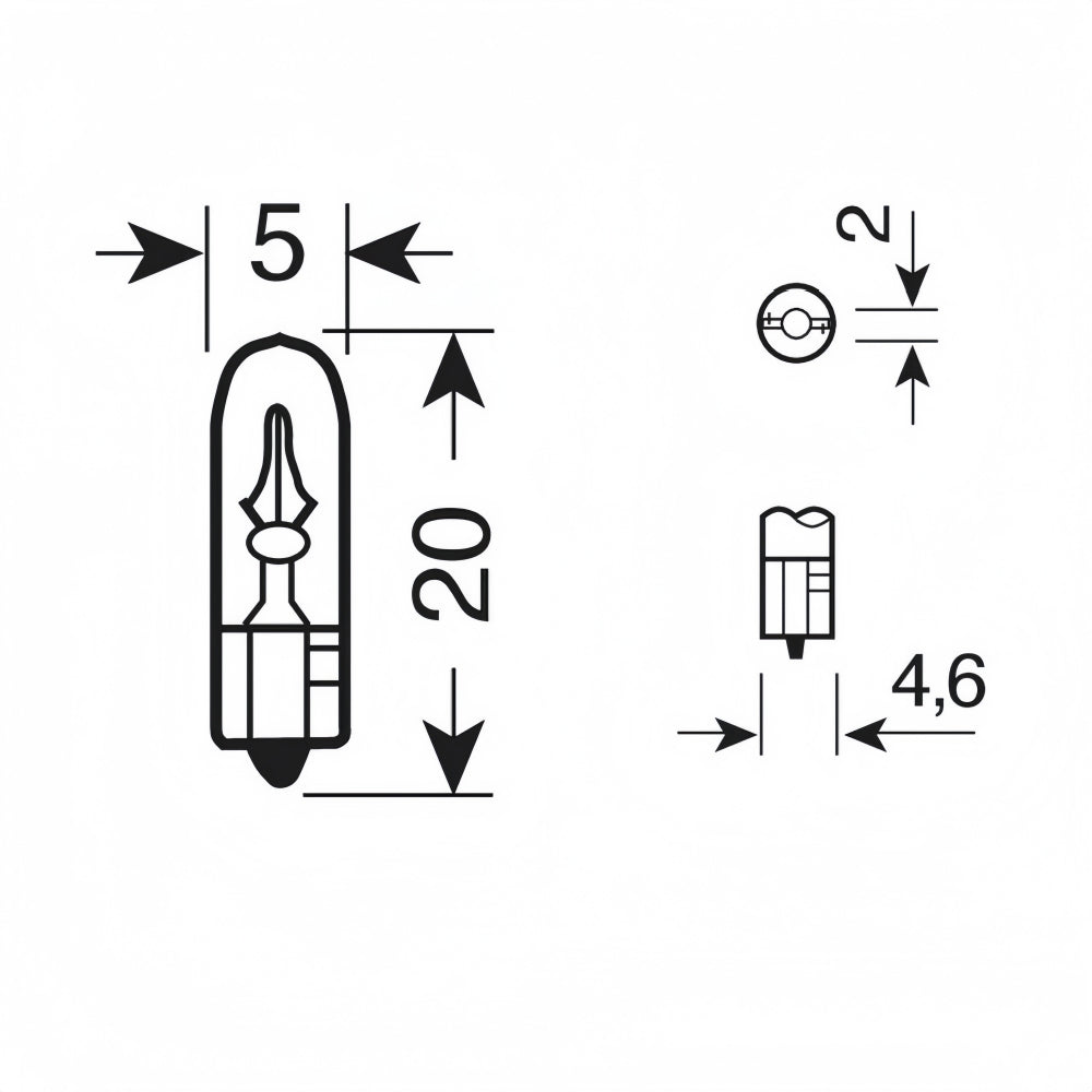 20 x 12V 1.2W T5 Wedge ICE BLUE Globes TYPE T-5mm Dashboard Coated Globes 20pcs