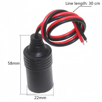 1 x Car Cigarette Lighter Socket 10A 12V 24V Power Socket Female Socket Plug