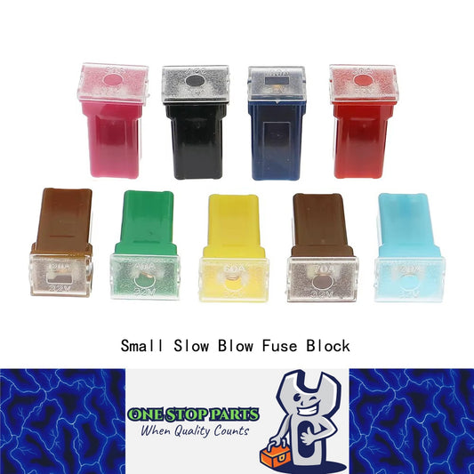 Small Slow Blow Fuse Block 20A 30A 40A 50A 60A 70A 80A 100A 120A vehicles SUVs RVs caravans golf carts trucks