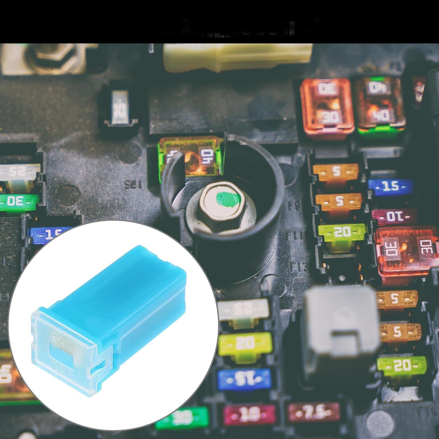 Small Slow Blow Fuse Block 20A 30A 40A 50A 60A 70A 80A 100A 120A vehicles SUVs RVs caravans golf carts trucks