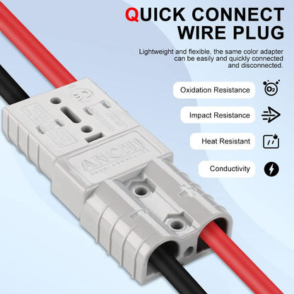 5M 12AWG 4mm² Solar Panel Cable 50A Anderson Plug To Solar Panel Connector