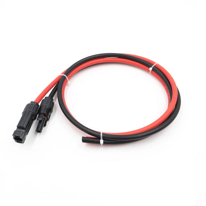 1 Pair 2M Solar Panel Extension Cable 10AWG 6mm² Cable with Solar PV Connector