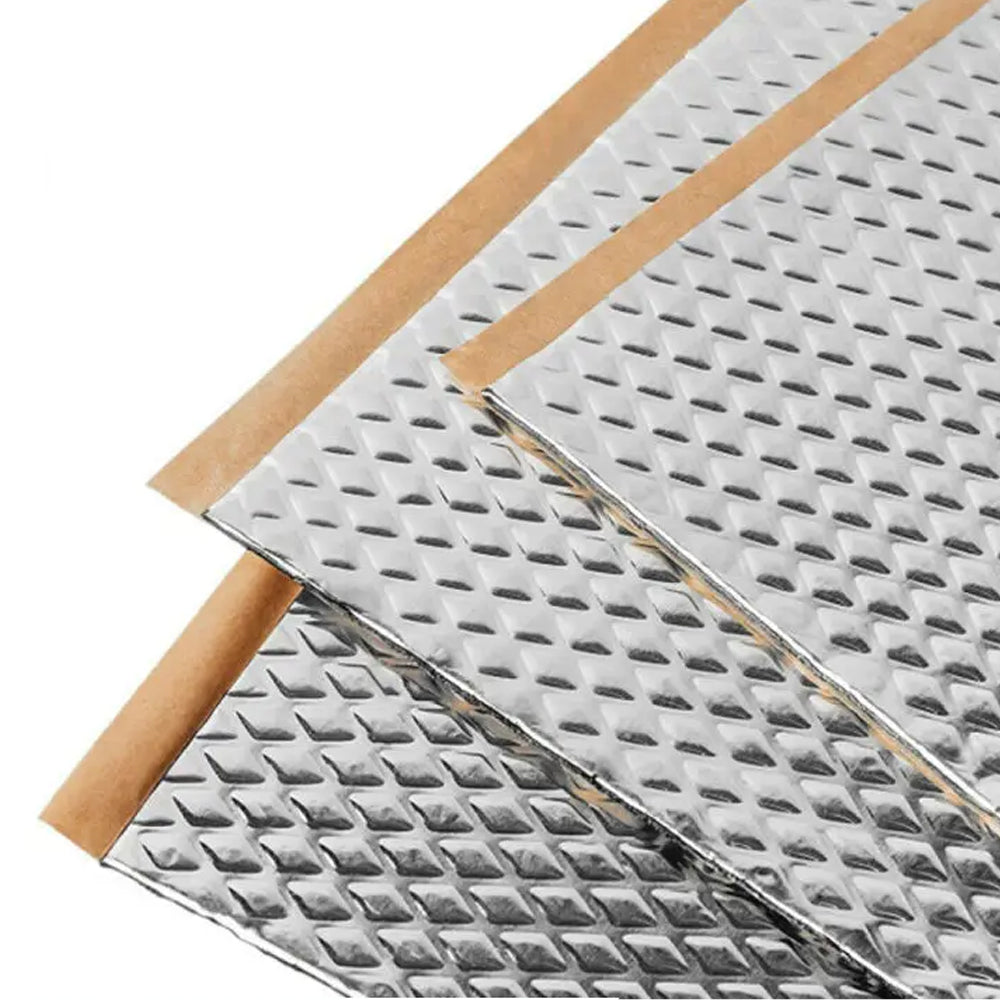 5 sheets 250mm x 180mm x 10mm Sound deadner heat insulator sticky mat