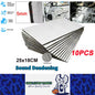 10 sheets 250mm x 180mm Sound deadner heat insulator sticky mat
