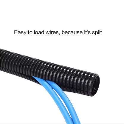 3 Meters 10mm Black split Conduite Wire Loom Conduite sleeve tube (3m Black)