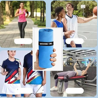 Navy Blue Quick-Drying Sports Towel 40x80CM Swimming Gym Camping Beach Towel