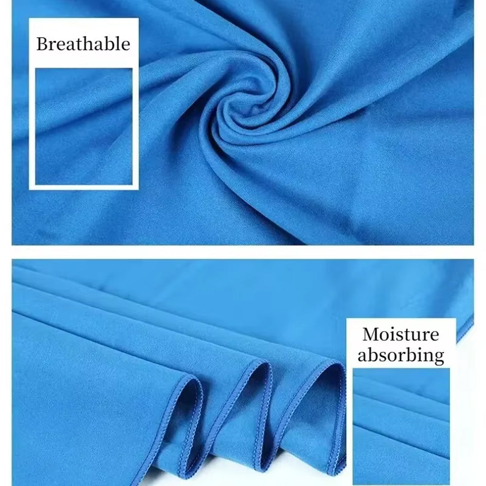 Navy Blue Quick-Drying Sports Towel 40x80CM Swimming Gym Camping Beach Towel