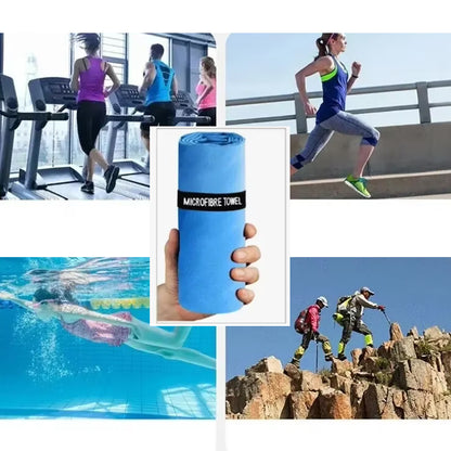 Dark Blue Quick-Drying Sports Towel 40x80CM Swimming Gym Camping Beach Towel