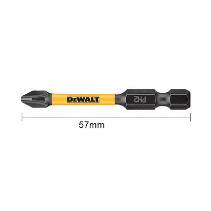 10 x DEWALT Impact Screwdriver Bits PH2 57mm Impact Resistant Cross Heads