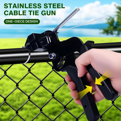 Stainless Steel Cable Tie Gun Zip Tie Tightener Tool with Tensioning & Cutting