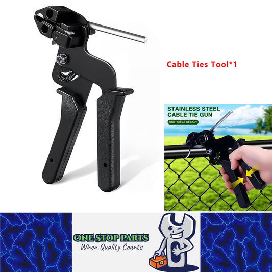 Stainless Steel Cable Tie Gun Zip Tie Tightener Tool with Tensioning & Cutting