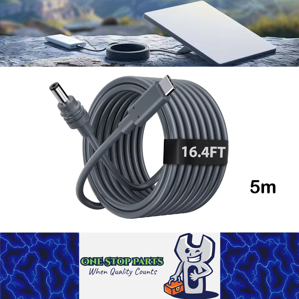 Starlink Cable Mini USB C to DC Power Cable Type C to DC Cable 65W+ PD Max 100W