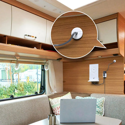 4x White Starlink Cable Routing Grommet Starlink Cable Wall Pass Through Grommet