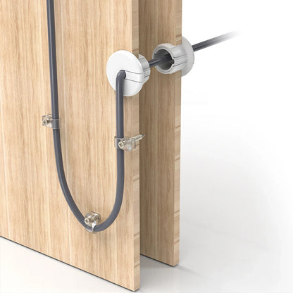 2x White Starlink Cable Routing Grommet Starlink Cable Wall Pass Through Grommet