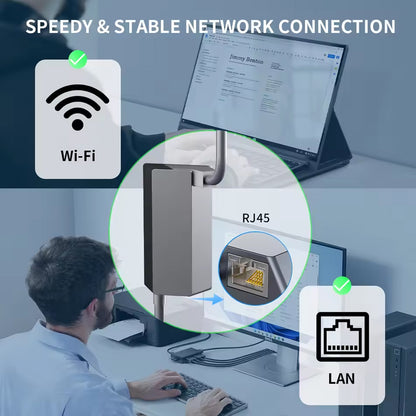 Starlink Ethernet Adapter for Starlink Gen 2 V2 Dish to Router and RJ45 External