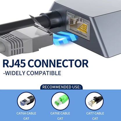 Starlink Ethernet Adapter for Starlink Gen 2 V2 Dish to Router and RJ45 External
