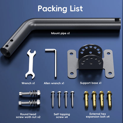 Starlink Gen 2 Wall Mount Kit Roof Mount Adjustable Angle for Starlink Gen 2