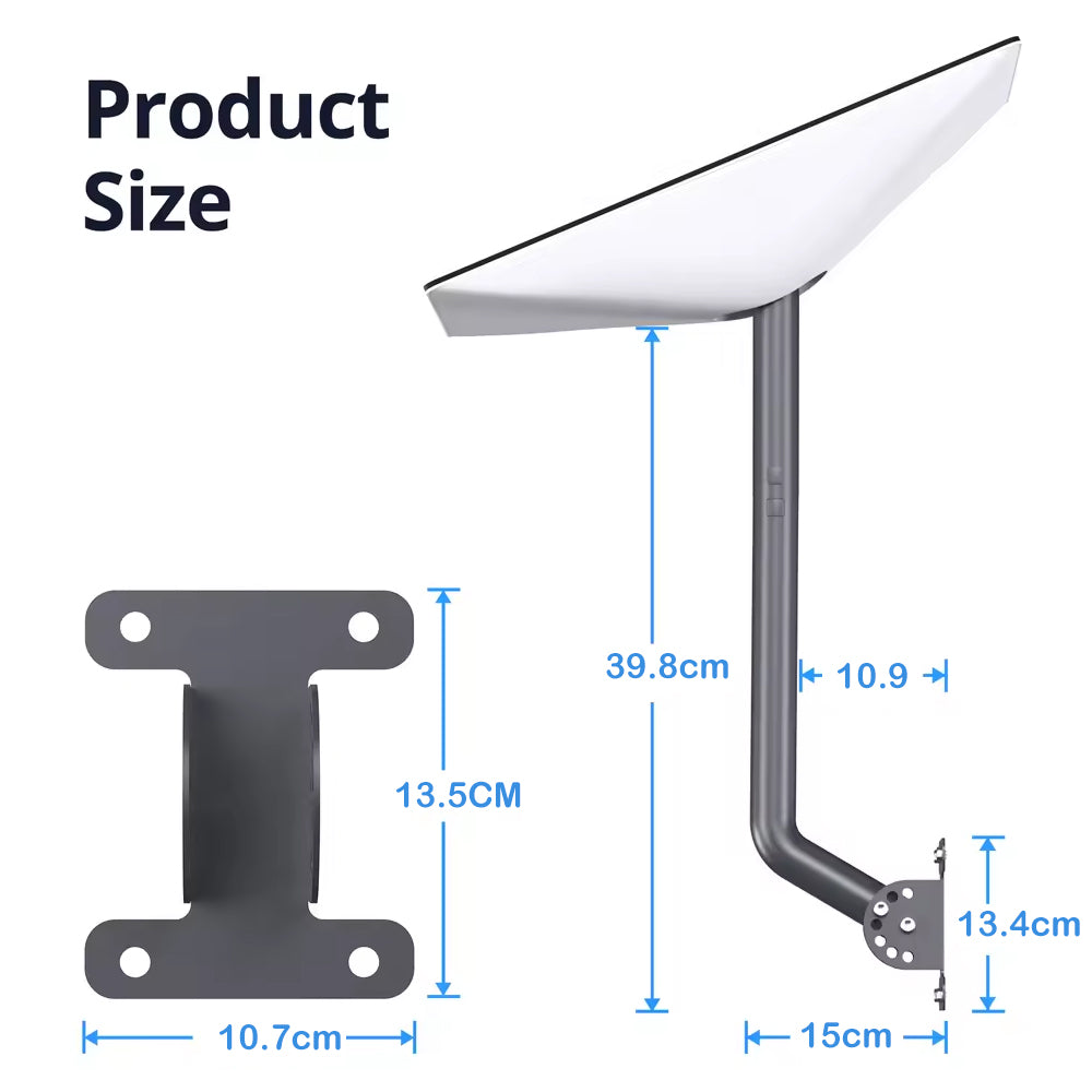Starlink Gen 2 Wall Mount Kit Roof Mount Adjustable Angle for Starlink Gen 2