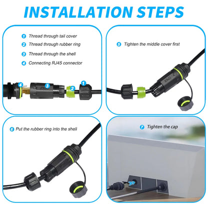 50CM Starlink Gen 3 Ethernet Adapter Starlink Cable Extension to RJ45 Coupler