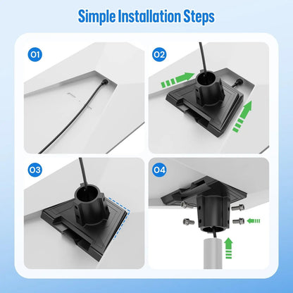 Starlink Gen 3 Mount Adapter Pipe Pole Bracket Kit for V3 Standard Antenna